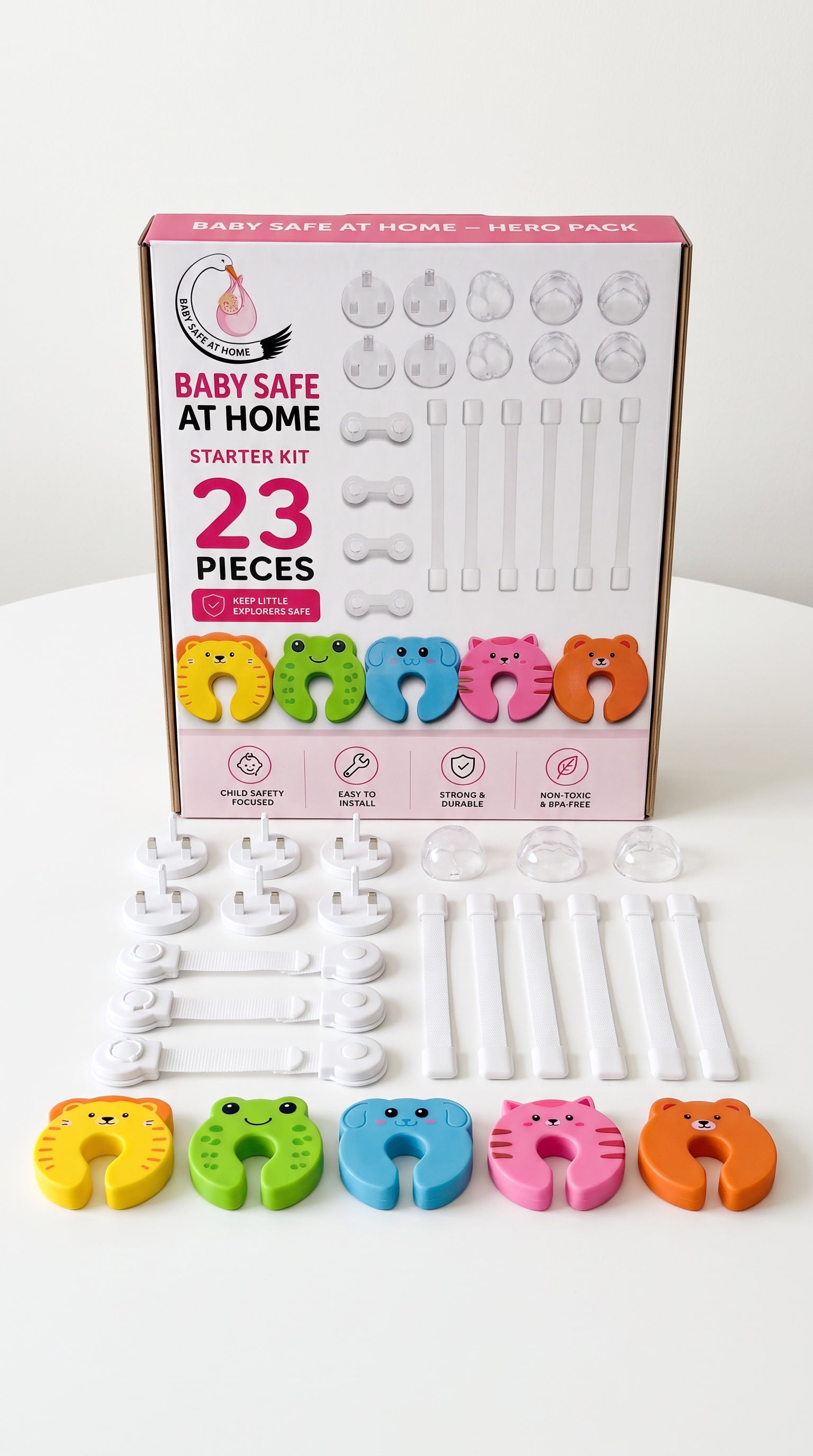 Baby Safe at Home safety kit for kitchen cupboards and drawers
