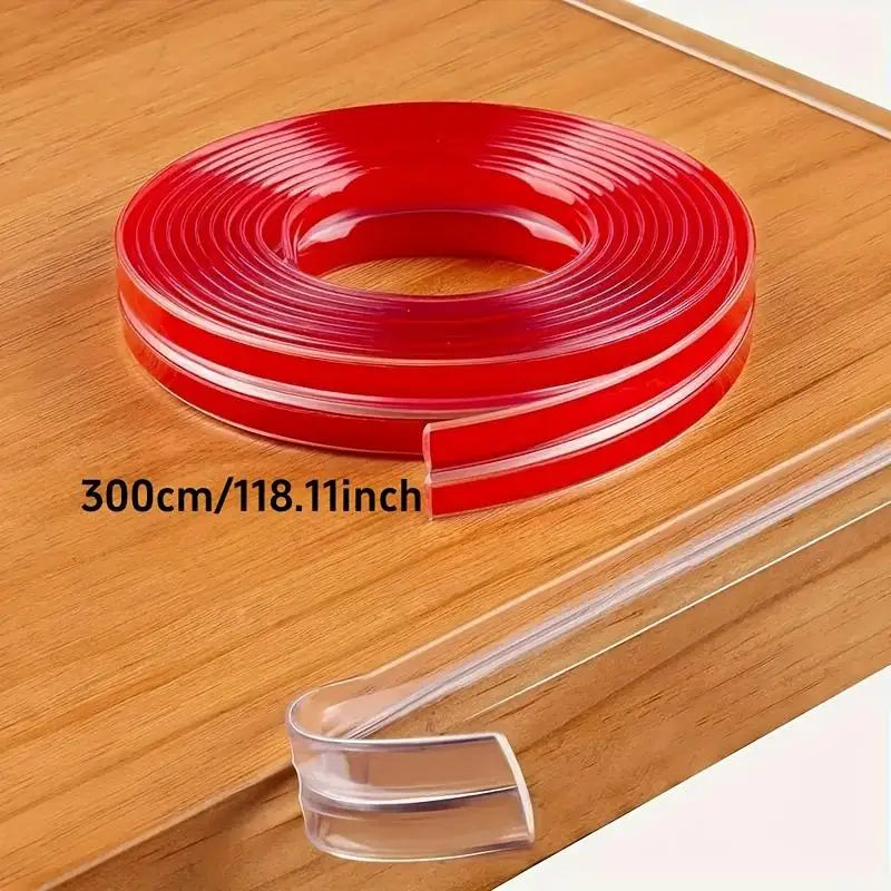 1/3/5M Table Edge Guard Protector Transparent Baby Protection Strip Self Adhesive Kids Collision Proof Soft Bumper Baby Safety