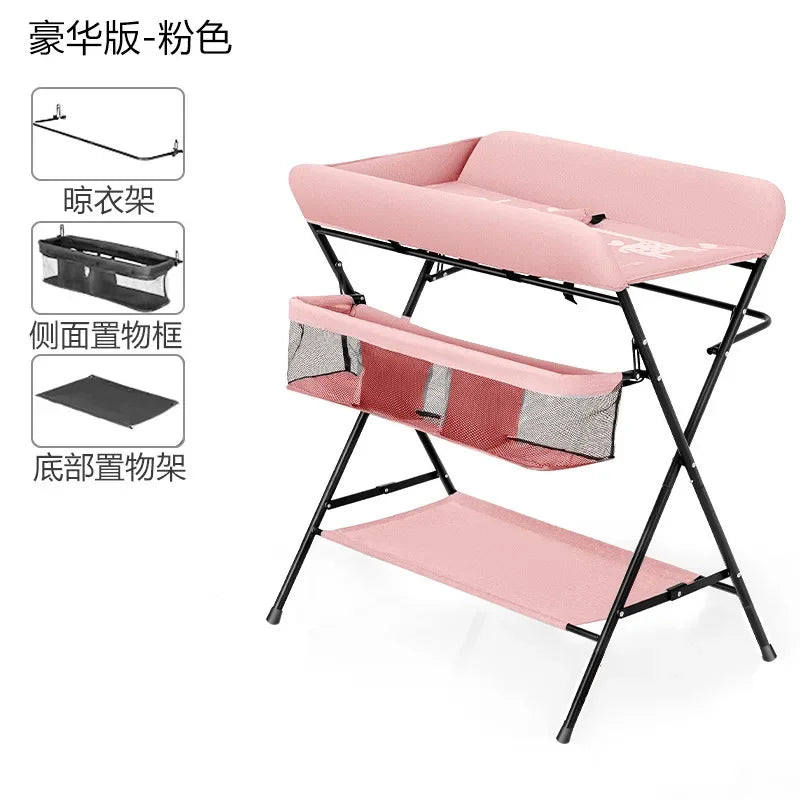Foldable Diaper Changing Desk Baby Care Massage Table Multi-function Newborn Diaper Change Station Portable Diaper Change