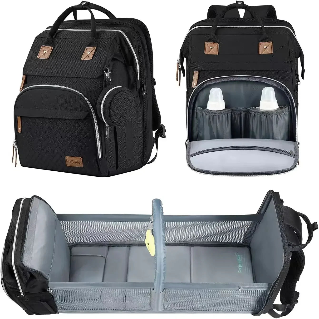 Baby Nappy Changing Bags Changing Station Portable Baby Bed Travel Bassinet Folding Crib Shade Cloth Changing Pad Waterproof