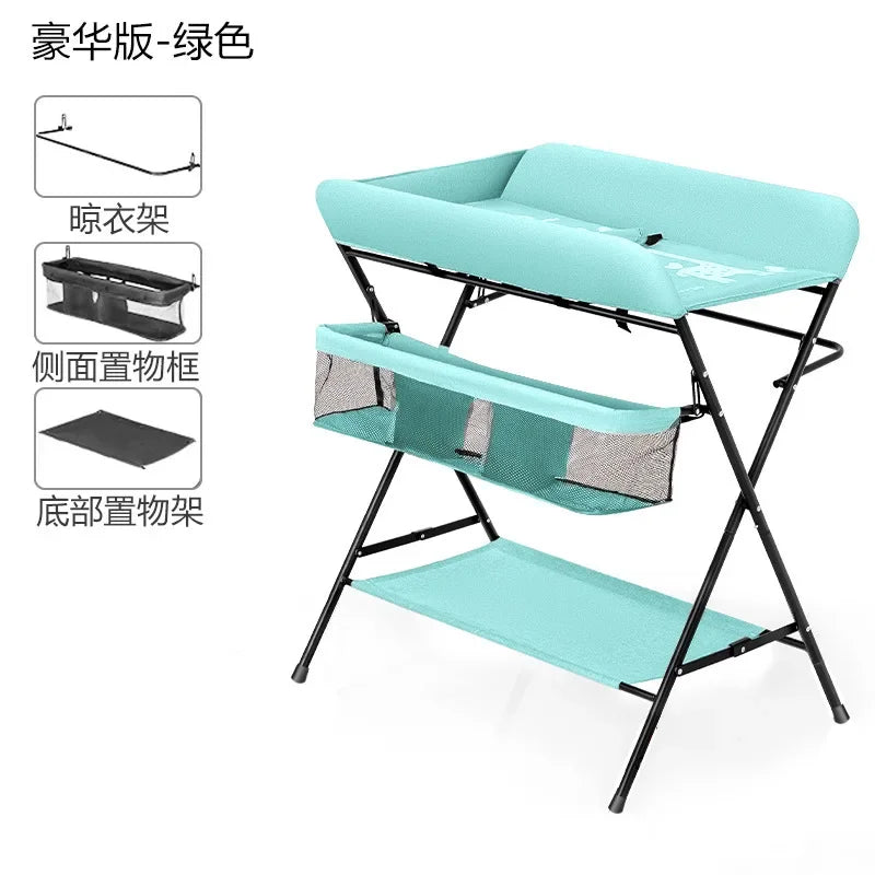 Foldable Diaper Changing Desk Baby Care Massage Table Multi-function Newborn Diaper Change Station Portable Diaper Change