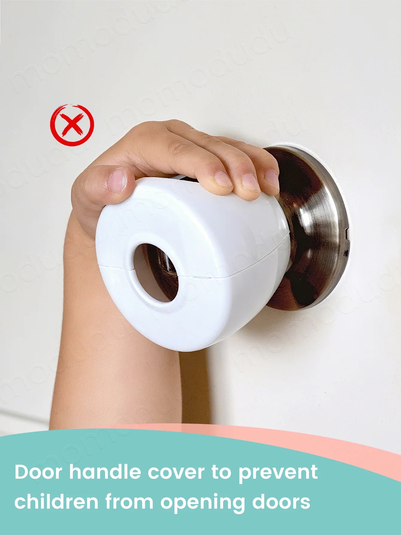 Baby Door Knob Safety Covers, Child Proof & Anti-Collision Protectors for Standard Round Handles