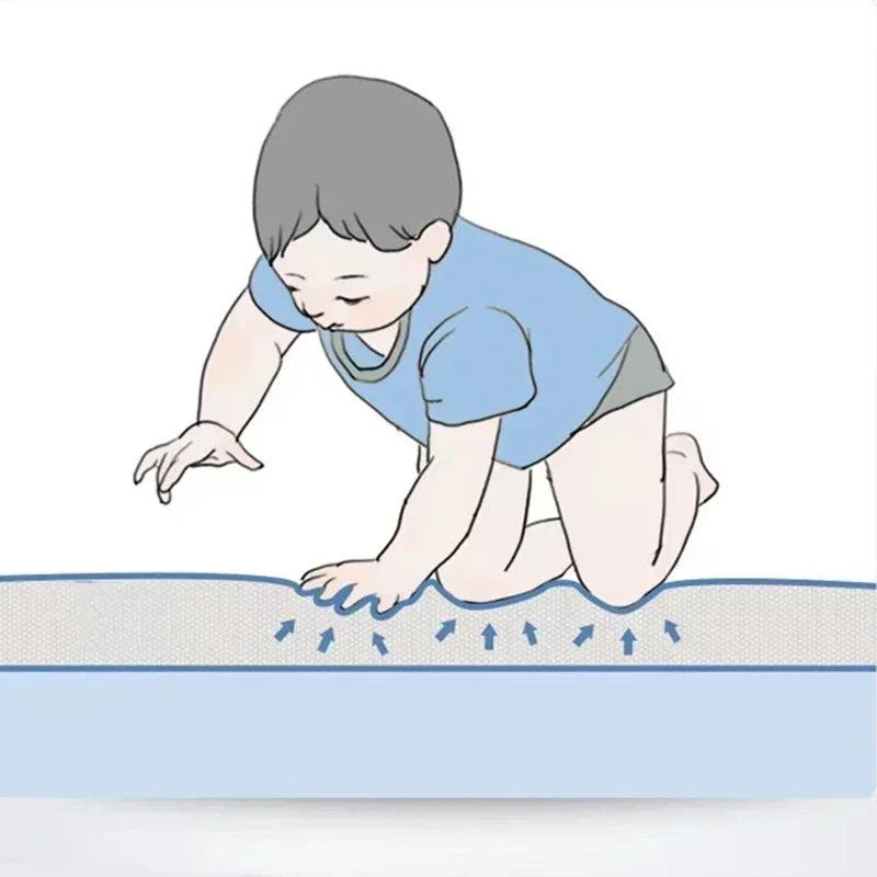 180*200cm Baby Playmat Folding XPE Play Mat Kid Soft Floor Mat Nursery Cartoon Activity Game Pad Double Surface Baby Carpet Gift