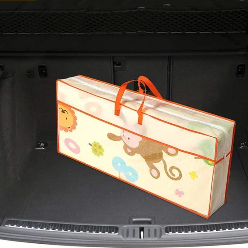 180*200cm Baby Playmat Folding XPE Play Mat Kid Soft Floor Mat Nursery Cartoon Activity Game Pad Double Surface Baby Carpet Gift