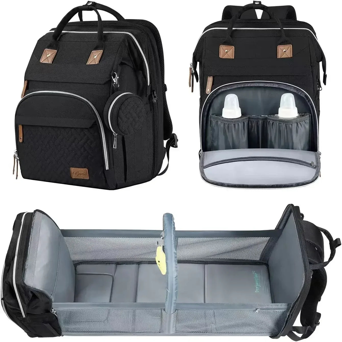 Baby Nappy Changing Bags Changing Station Portable Baby Bed Travel Bassinet Folding Crib Shade Cloth Changing Pad Waterproof