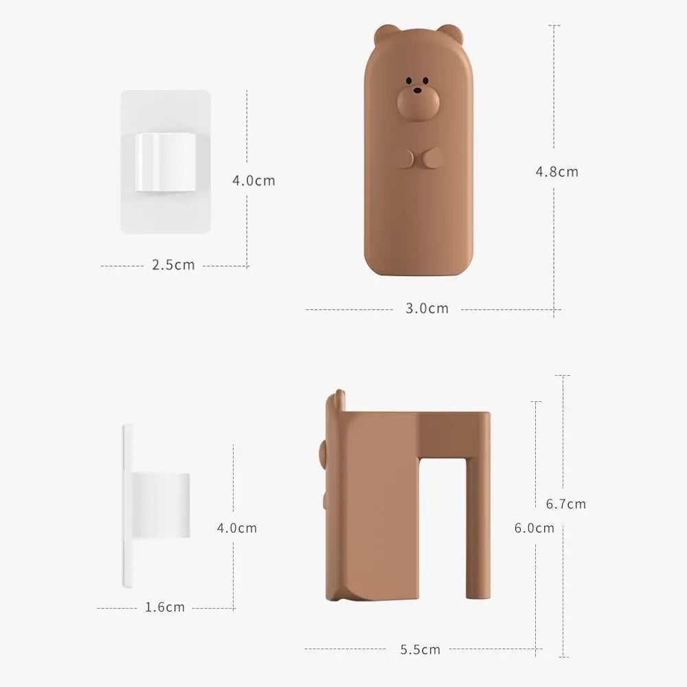 Finger Pinch Guard Baby Safety Door Stopper /Pet Care Prevention Bear Door Seam Gap Blocker Prevent Door Injuries Cartoon