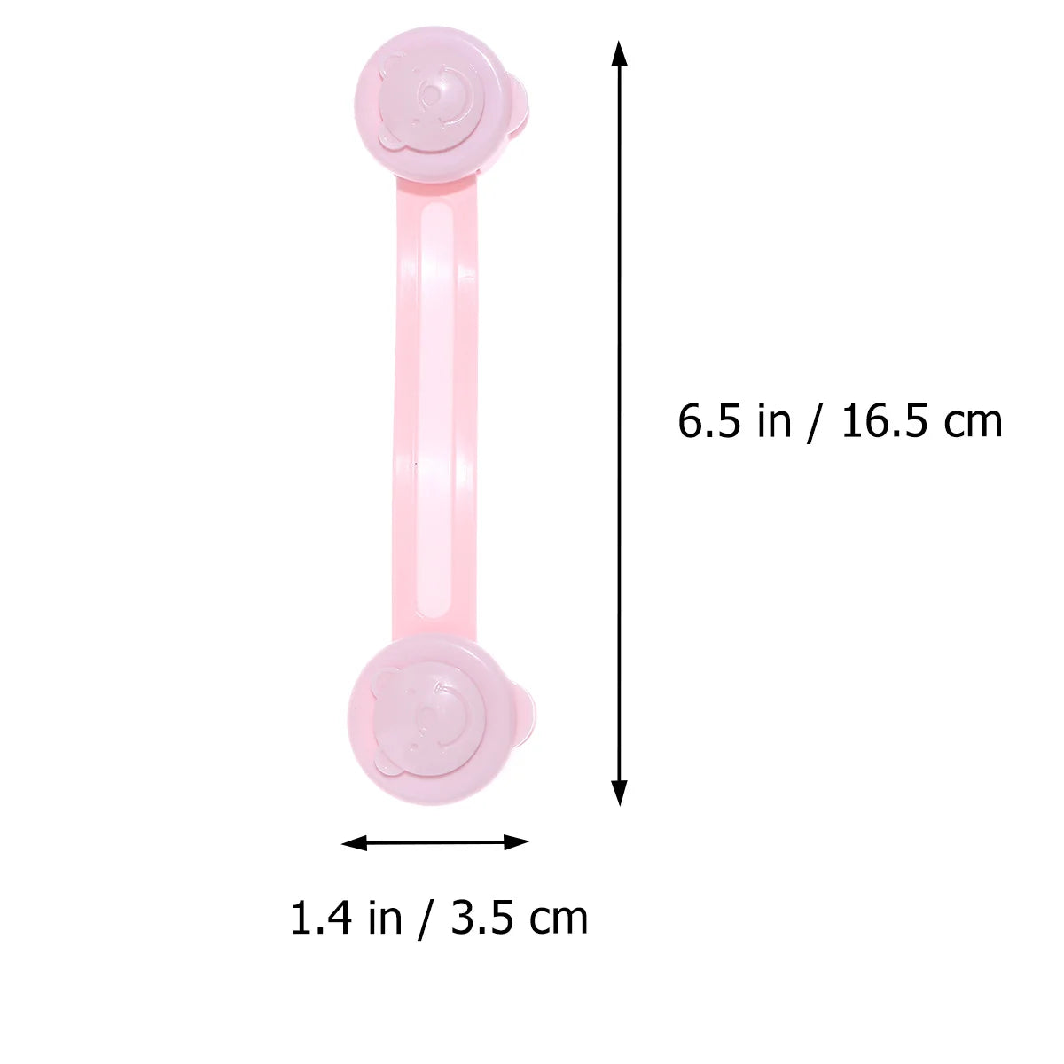 2Pcs Bear Shaped Child Safety Locks Premium ABS Material Easy Open Protective Cabinet Drawer Latches Baby Proof Lock for Infant