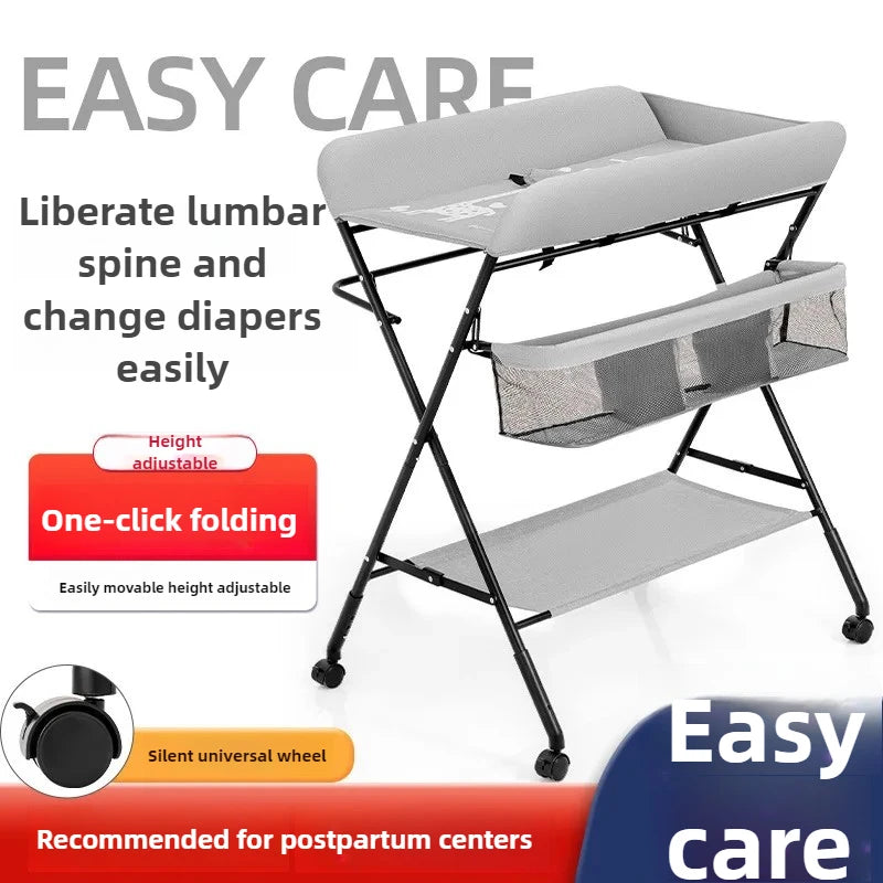 Foldable Diaper Changing Desk Baby Care Massage Table Multi-function Newborn Diaper Change Station Portable Diaper Change