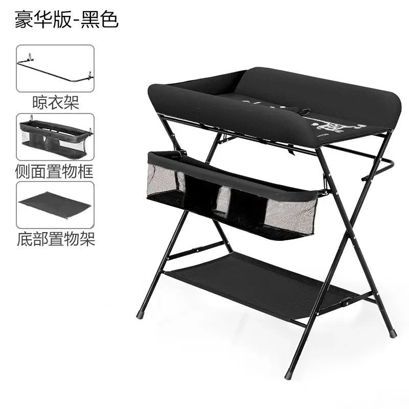Foldable Diaper Changing Desk Baby Care Massage Table Multi-function Newborn Diaper Change Station Portable Diaper Change