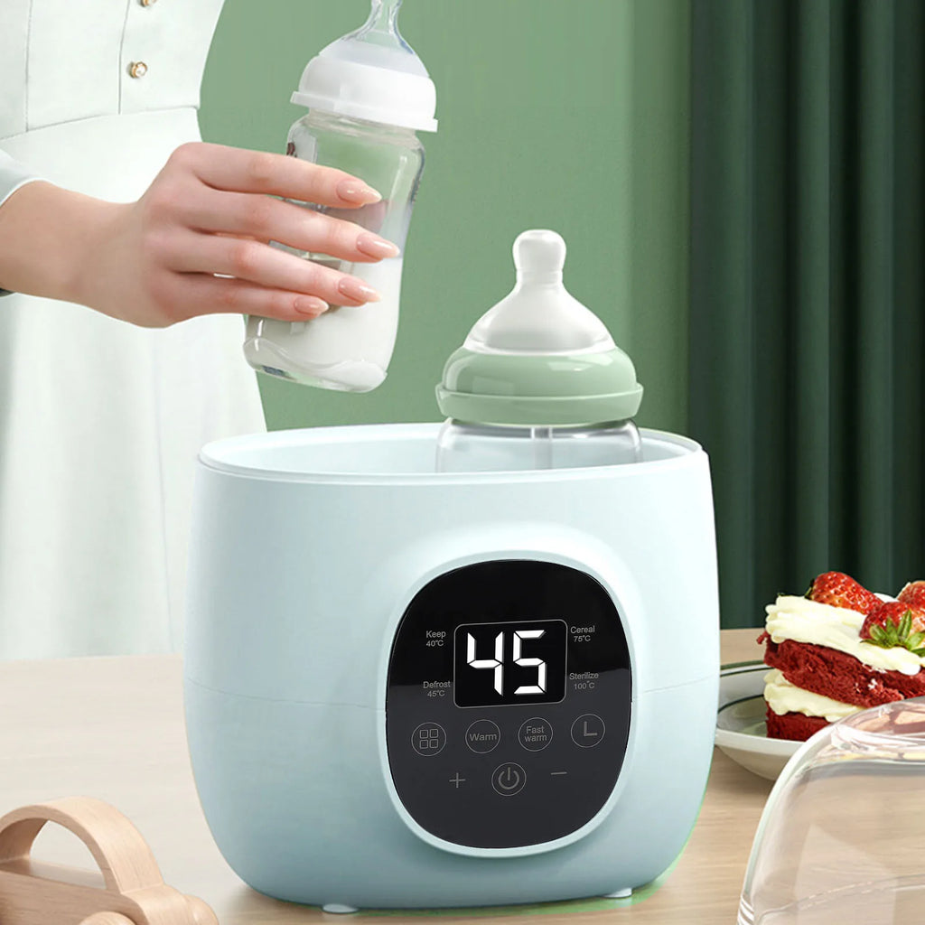 Baby Bottle Warmer 200W PP Multifunctional Fast Heating Baby Food Milk Warmer with Defrost for Breastmilk All Bottle Sizes.
