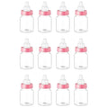 12Pcs Baby Bottle Baby Shower Favor Plastic Candy Bottle Mini Feeding Bottle for Birthday Baby Shower Gift Decor