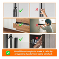Fresh 6 Pack First Responder Door Stops Security Black Door Stoppers Baby Proof Door Handle Stopper Pinch Guard Finger Protectio