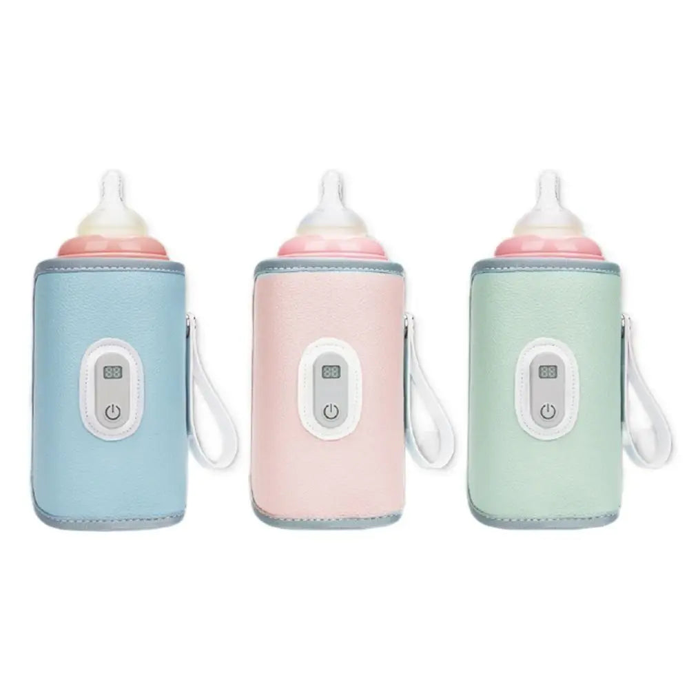 Digital Baby Bottle Warmer 5 Levels Type-C Milk Bottle Insulation Cover LED Display Heating Bottle Thermal Heater Newborn