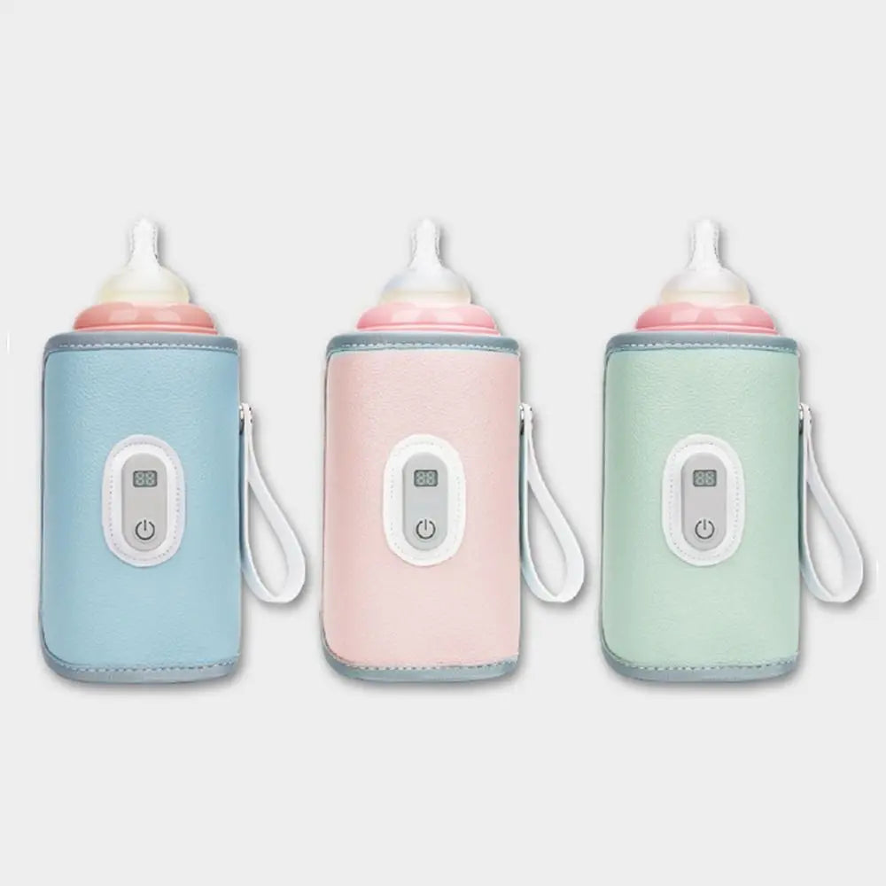 Digital Baby Bottle Warmer 5 Levels Type-C Milk Bottle Insulation Cover LED Display Heating Bottle Thermal Heater Newborn