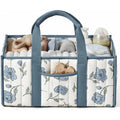 Large Cotton Rope Baby Diaper Caddy Organizer for Changing Table Stylish Nursery Storage Basket Gift for Baby Shower & Registry