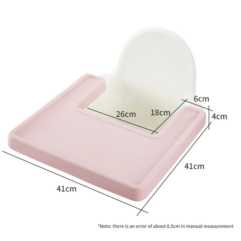 Customized Baby High Chair Place Mat BPA Free Children's Tableware Table Mat Feeding Dishes Plates Pad Baby Stuff