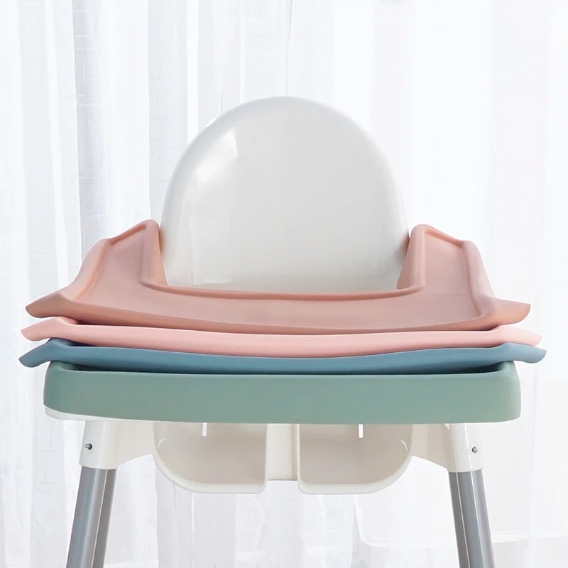 Customized Baby High Chair Place Mat BPA Free Children's Tableware Table Mat Feeding Dishes Plates Pad Baby Stuff