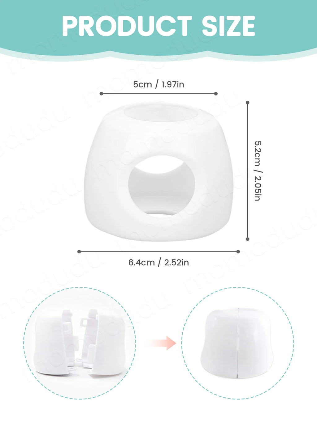 Baby Door Knob Safety Covers, Child Proof & Anti-Collision Protectors for Standard Round Handles