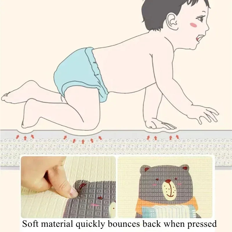 Tasteless Thicken Large Size Play Mat for Children's Safety Mat EPE Environmentally Baby Crawling Play Mats Folding Mat Carpets