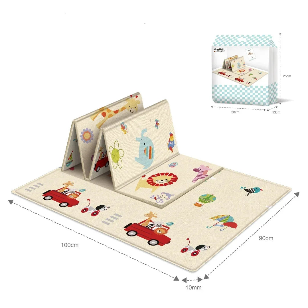 Pattern Waterproof Foldable Waterproof Baby Carpet Activities Mat for Baby Outdoor Camping Mat Foldable Play Mat Activities Mat