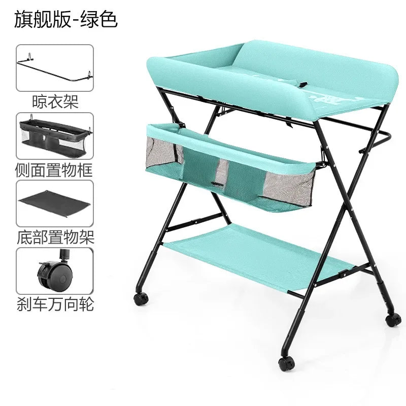 Foldable Diaper Changing Desk Baby Care Massage Table Multi-function Newborn Diaper Change Station Portable Diaper Change