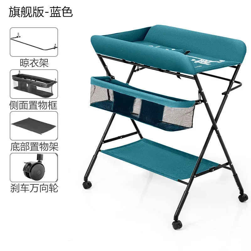 Foldable Diaper Changing Desk Baby Care Massage Table Multi-function Newborn Diaper Change Station Portable Diaper Change