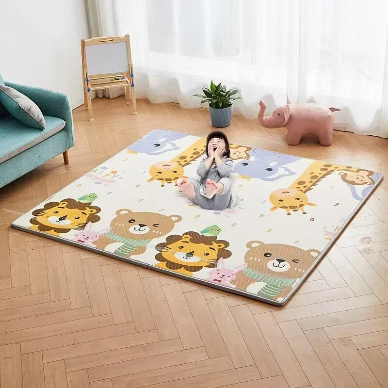 Tasteless Thicken Large Size Play Mat for Children's Safety Mat EPE Environmentally Baby Crawling Play Mats Folding Mat Carpets