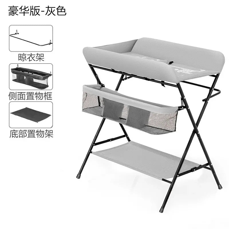 Foldable Diaper Changing Desk Baby Care Massage Table Multi-function Newborn Diaper Change Station Portable Diaper Change